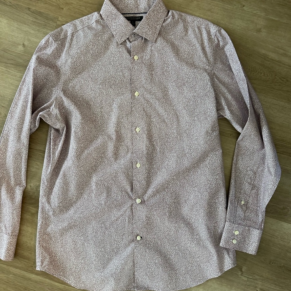 Banana Republic slim fit button up shirt L